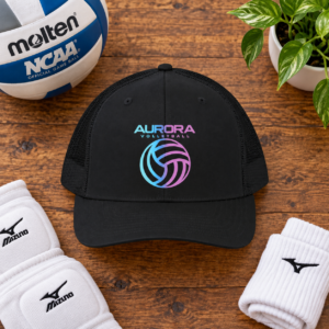 Aurora Volleyball Team Snapback Cap Flat-Lay [LIFESTYLE]