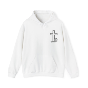Faith Over Fear Volleyball Hoodie — Joshua 1:9 Christian Sweatshirt
